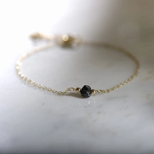 Bransoletka czarny diament chain