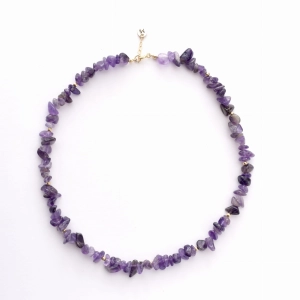 Naszyjnik choker Crunchy ametyst