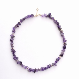 Naszyjnik choker Crunchy ametyst