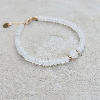 bransoletka z kamieniem księżycowym unikat no. 399