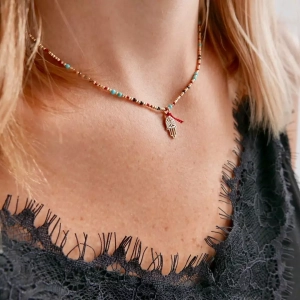 Naszyjnik silky summer hamsa
