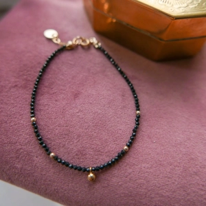Spinel bransoletka z bąbelkiem