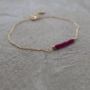 Bransoletka z rubinem Tiny