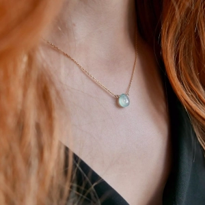 Naszyjnik  mini chalcedon