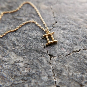 Naszyjnik symbol zodiak Bliźnięta