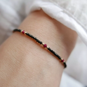 Bransoletka spinel i rubin
