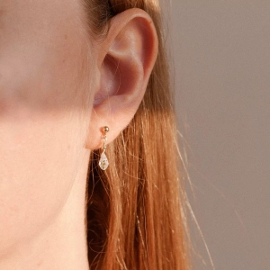 Swarovski kolczyki ze złotym zapięciem MINI