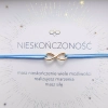 elegancka bransoletka nieskończoności z niebieskim sznurkiem