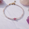 Elegancka bransoletka damska pozłacana złotem 585 z kolekcji Aurora z kamieniami