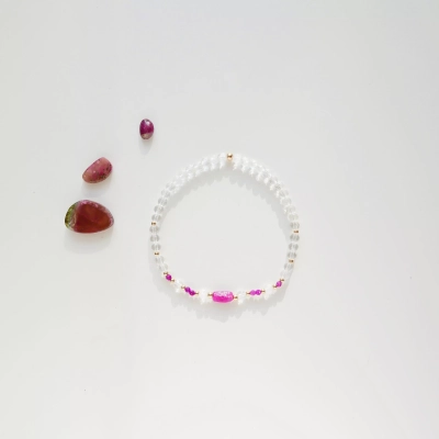 rubin bransoletka handmade