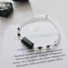 bransoletka z czarnym turmalinem na gumce