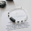 bransoletka z czarnym turmalinem na gumce