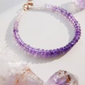 minimalistyczna bransoletka ametyst handmade kamienie naturalne.webp