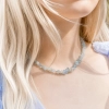 niebieski choker akwamaryn
