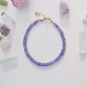 Bransoletka naturalny tanzanit no. 443