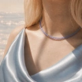 choker z naturalnych tanzanitów