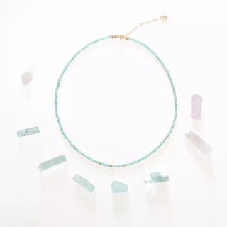 Naszyjnik choker stone apatyt