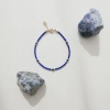 bransoletka handmade z niebieskimi kamieniami