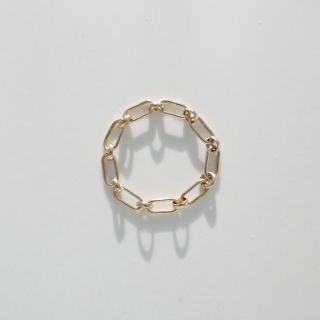 Pierścionek łańcuszkowy  Gold Clip Chain