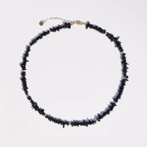 Naszyjnik choker crunchy czarny turmalin