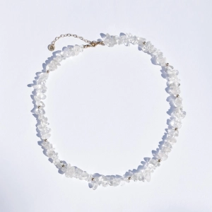 Naszyjnik choker crunchy kryształ górski